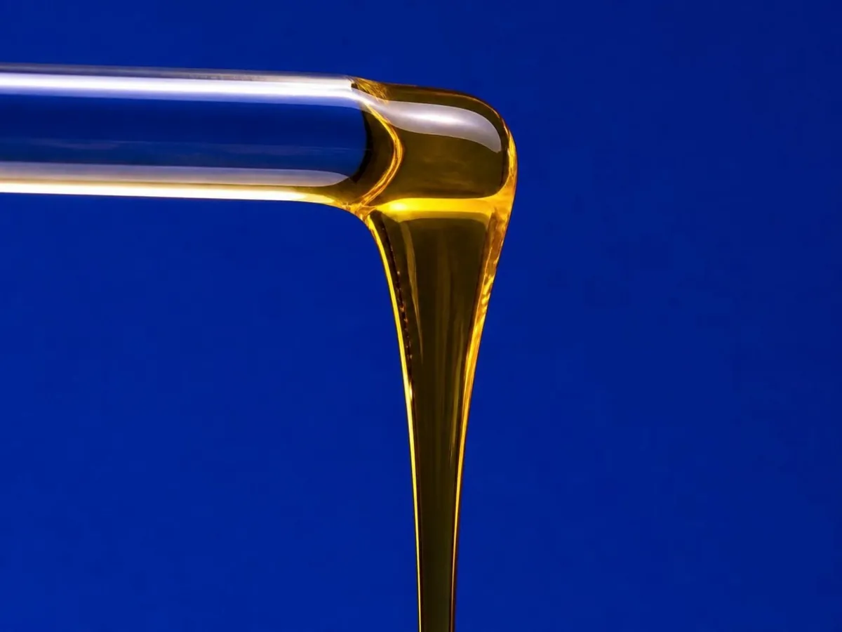 Vitamina E: aceite viscoso de amarillo claro a ámbar