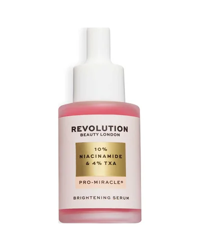 Frasco de Pro Miracle 10% Niacinamide 4% TXA Serum sobre fondo blanco