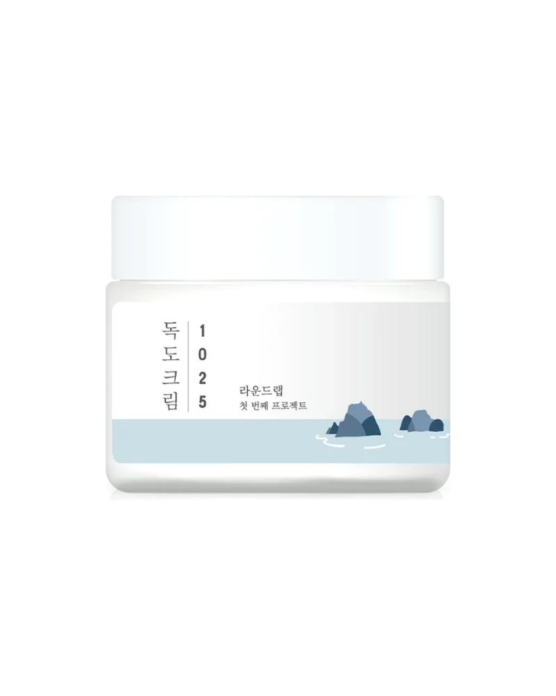Envase de 1025 Dokdo Cream sobre fondo blanco