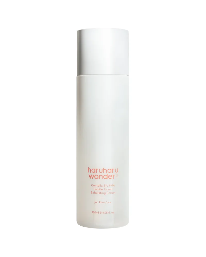 Envase de Centella 3% PHA Gentle Liquid Exfoliating Serum sobre fondo blanco