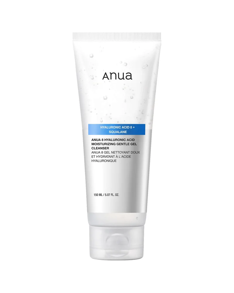 Envase de 8 Hyaluronic Acid Moisturizing Gentle Gel Cleanser sobre fondo blanco