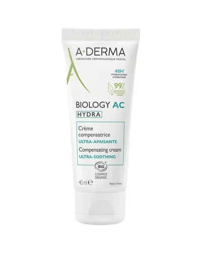 Envase de Biology AC Hydra Crema Compensadora Ultracalmante sobre fondo blanco