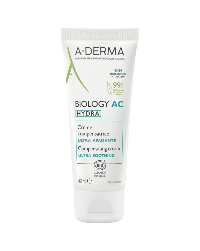 Envase de Biology AC Hydra Crema Compensadora Ultracalmante sobre fondo blanco