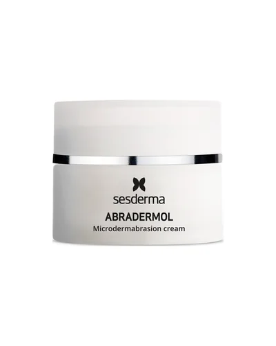 Envase de Abradermol Crema microdermoabrasión sobre fondo blanco