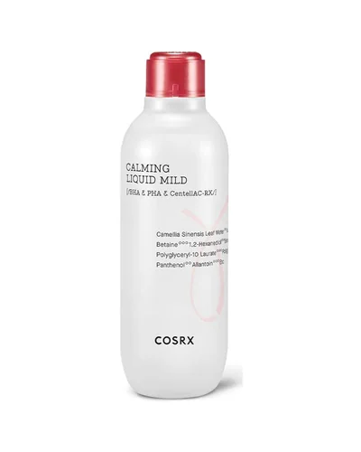 Envase de AC Collection Calming Liquid Mild sobre fondo blanco