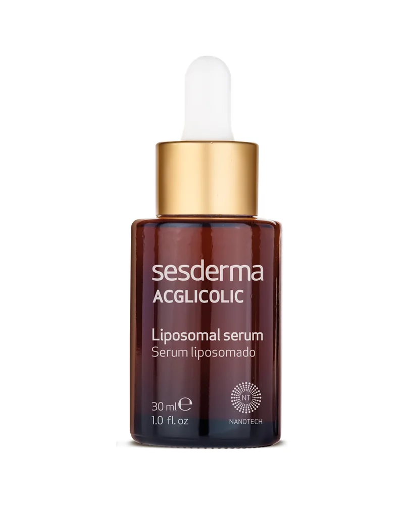 Envase de Acglicolic Liposomal Serum sobre fondo blanco