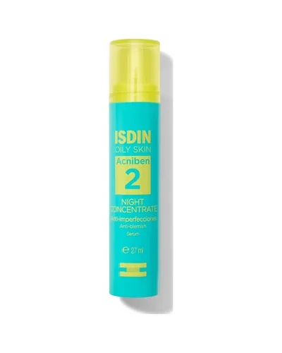Envase de Acniben Night Concentrate sobre fondo blanco