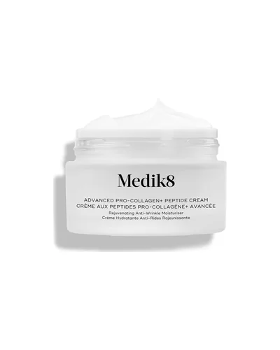 Tarro de Advanced Pro-Collagen+ Peptide Cream sin tapa sobre fondo blanco
