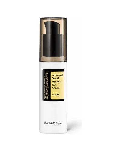 Envase de Advanced Snail Peptide Eye Cream sobre fondo blanco