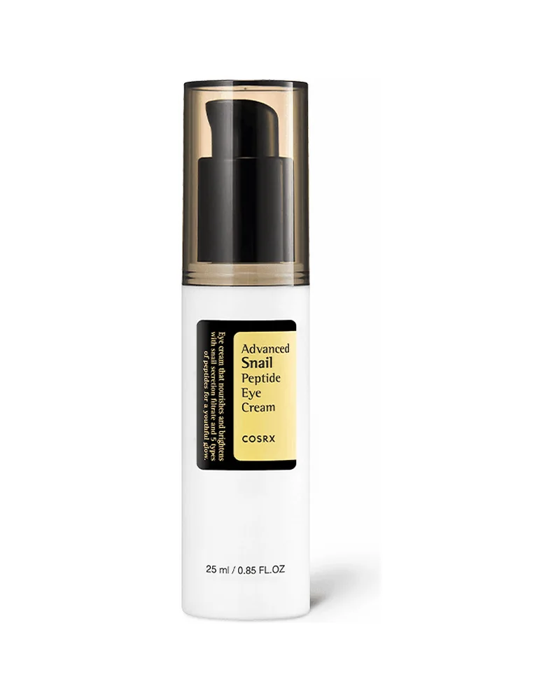 Envase de Advanced Snail Peptide Eye Cream sobre fondo blanco