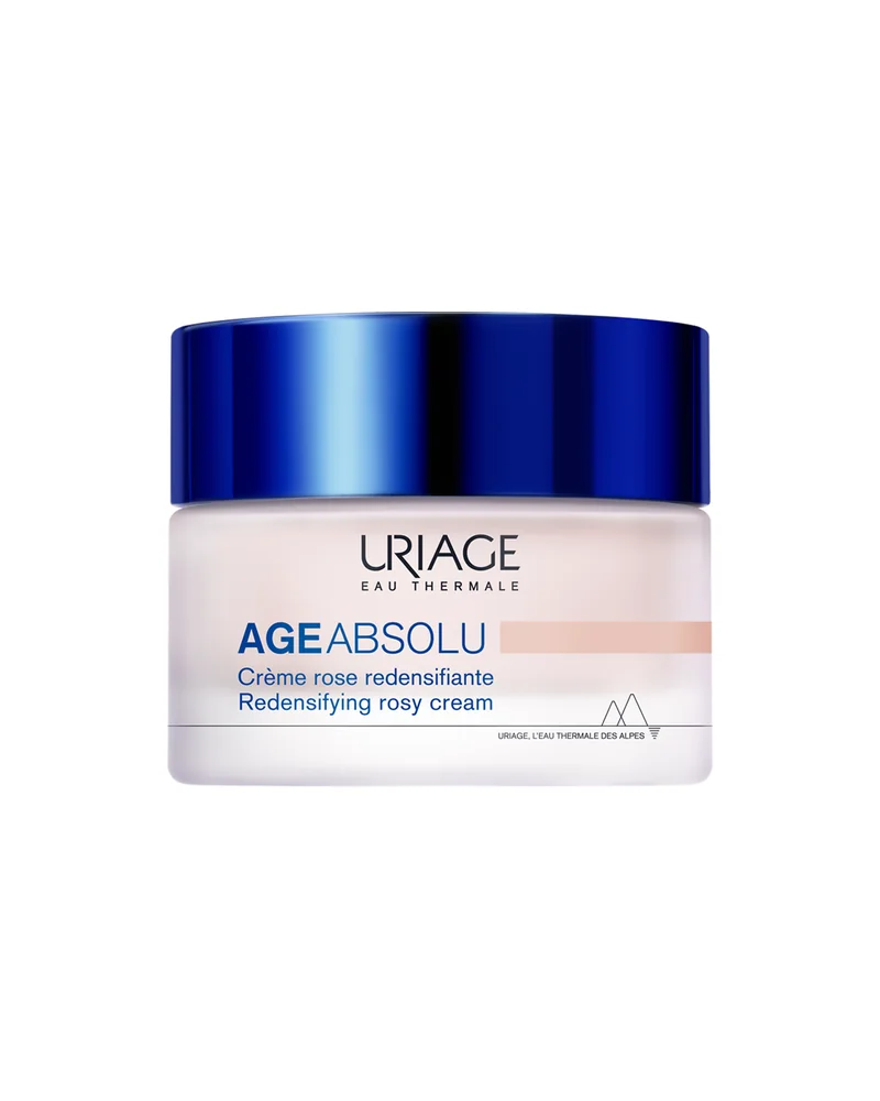 Envase de Age Absolu Crema Rosa Redensificante sobre fondo blanco
