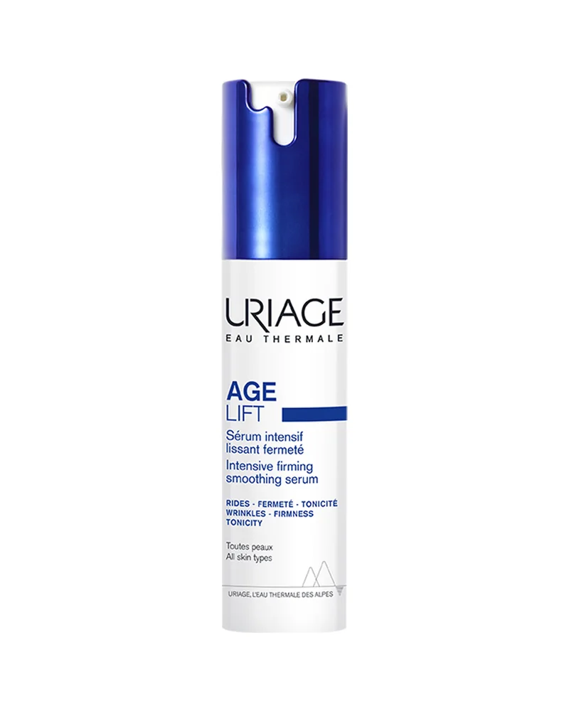 Envase de Age Lift Sérum de Uriage sobre fondo blanco