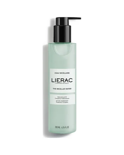 Envase de El Agua Micelar de Lierac sobre fondo blanco