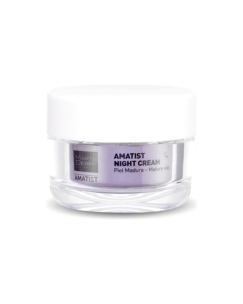 Envase de Amatist Night Cream sobre fondo blanco
