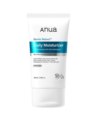 Envase de Barrier Reboot Daily Moisturizer sobre fondo blanco