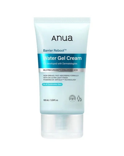Envase de Barrier Reboot Water Gel Cream sobre fondo blanco