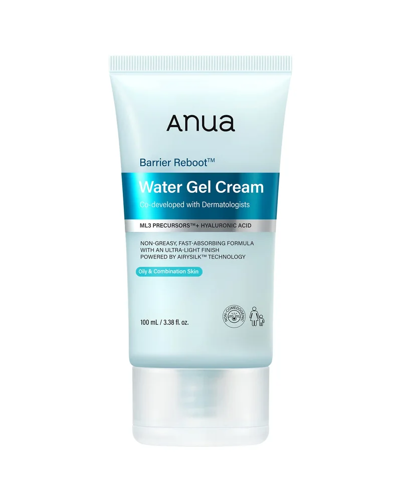 Envase de Barrier Reboot Water Gel Cream sobre fondo blanco