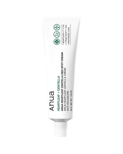 Envase de Heartleaf Centella Red Spot Cream sobre fondo blanco