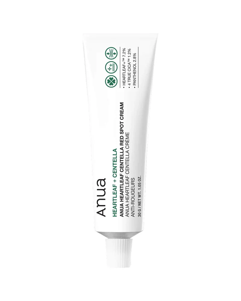 Envase de Heartleaf Centella Red Spot Cream sobre fondo blanco