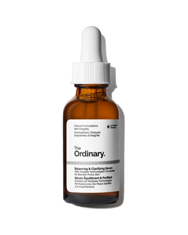 Envase de Balancing & Clarifying Serum sobre fondo blanco