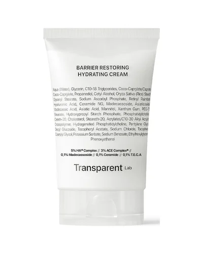 Envase de Barrier Restoring Hydrating Cream sobre fondo blanco
