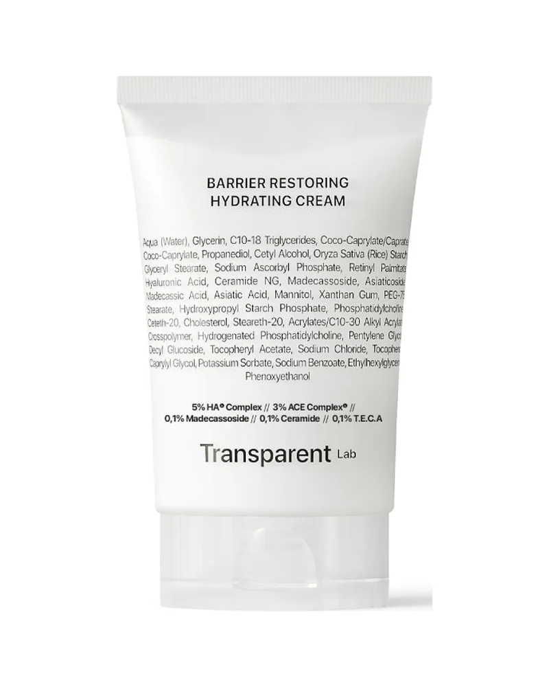 Envase de Barrier Restoring Hydrating Cream sobre fondo blanco