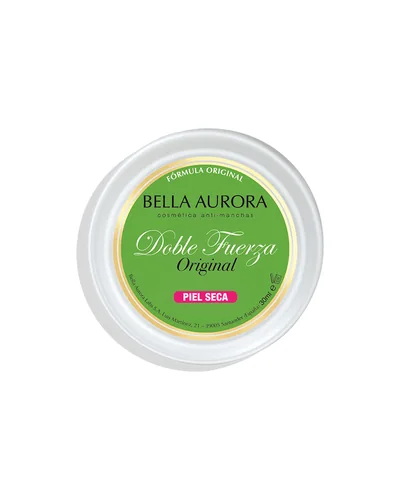 Envase de Doble Fuerza Original Crema de Belleza sobre fondo blanco
