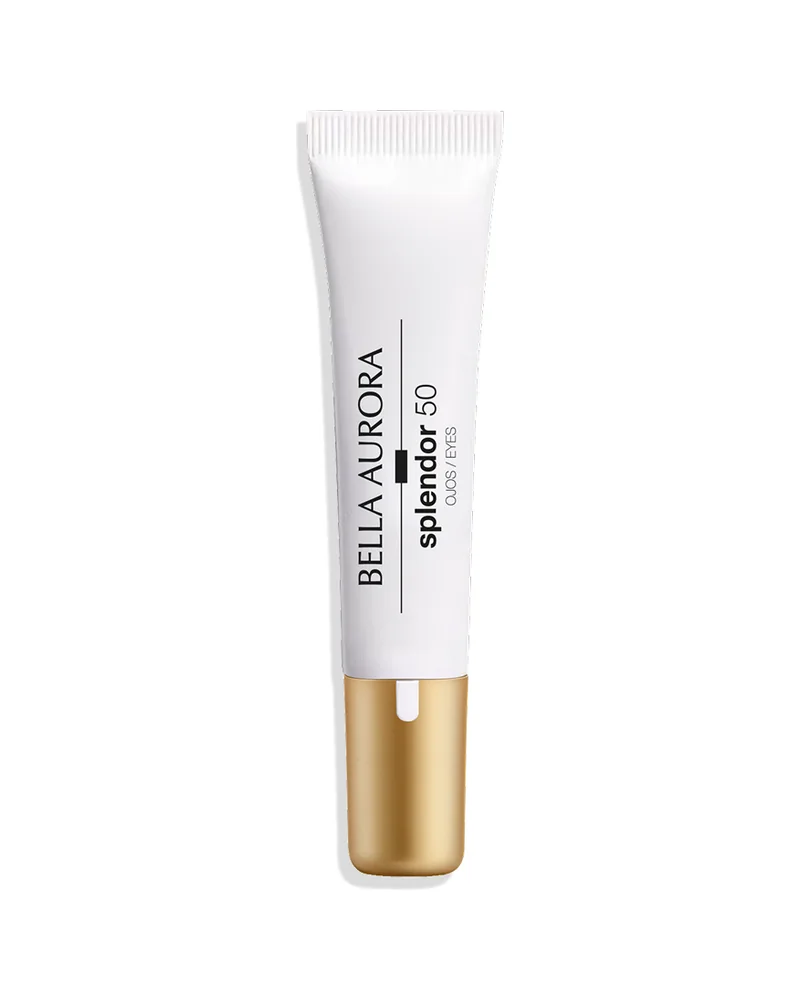 Envase de Splendor 50 Contorno de Ojos Antiedad sobre fondo blanco