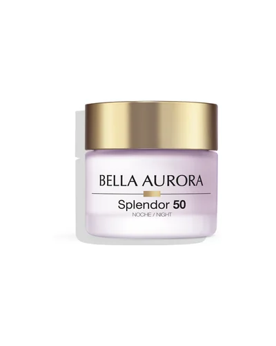 Envase de Splendor 50 Crema Antiedad Regeneradora Noche sobre fondo blanco