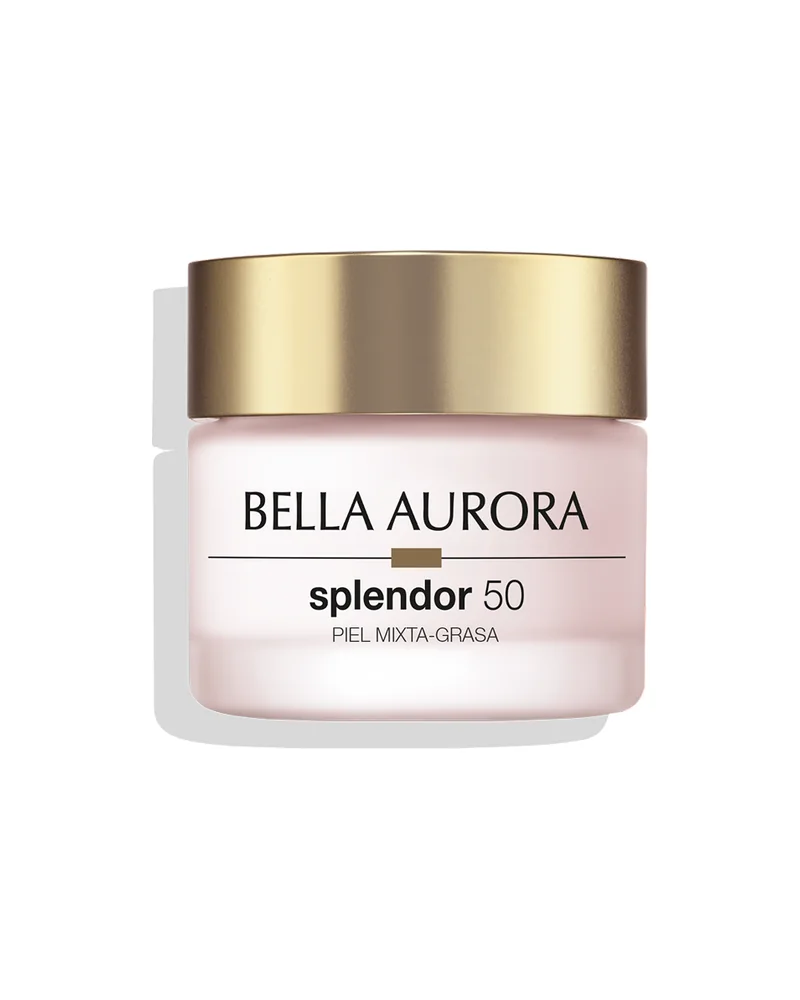 Envase de Splendor 50 Gel-Crema Antiedad Global Piel Mixta-Grasa sobre fondo blanco