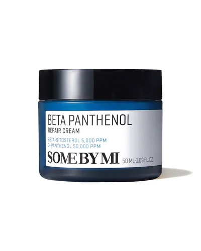 Tarro de Beta Panthenol Repair Cream sobre fondo blanco