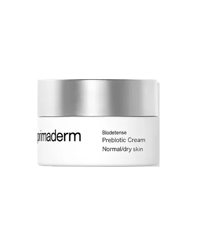 Tarro de Biodefense Prebiotic Cream normal/seca sobre fondo blanco