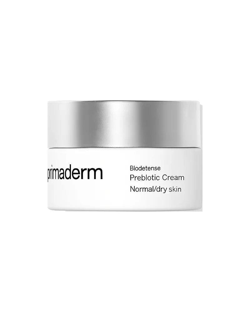 Tarro de Biodefense Prebiotic Cream normal/seca sobre fondo blanco