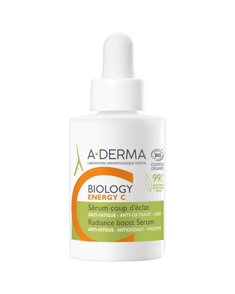 Envase de Biology Energy C Sérum Iluminador sobre fondo blanco