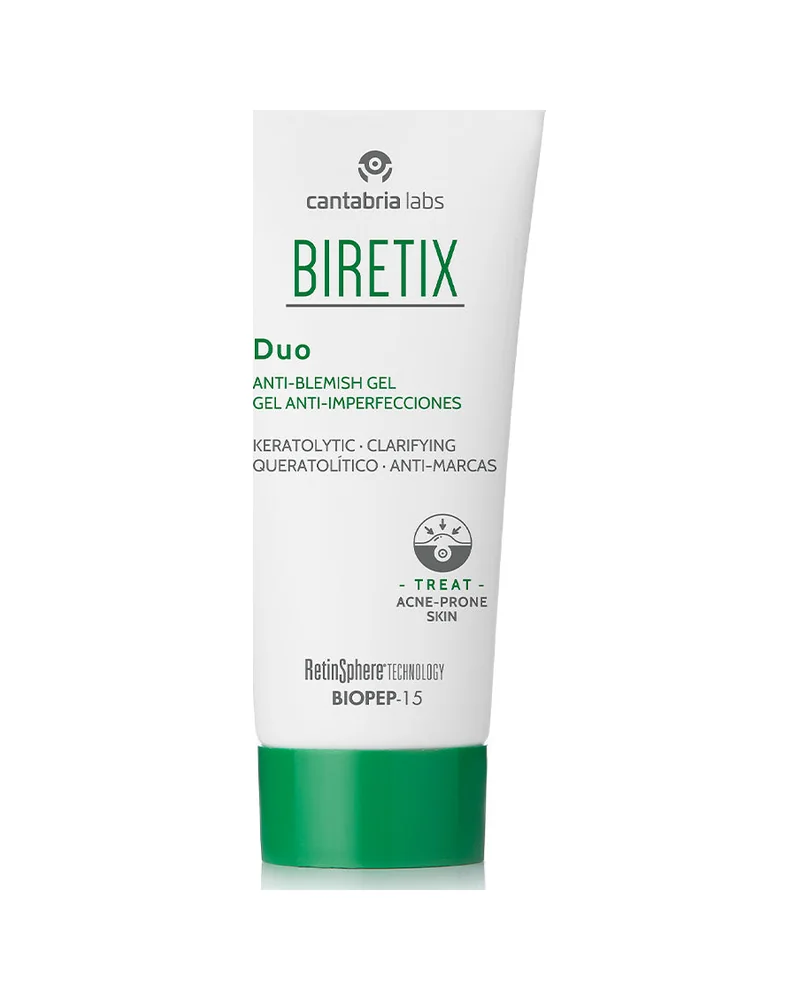Envase de Biretix Duo sobre fondo blanco