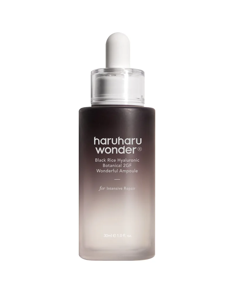 Envase de Black Rice Hyaluronic Botanical 2GF Wonderful Ampoule sobre fondo blanco