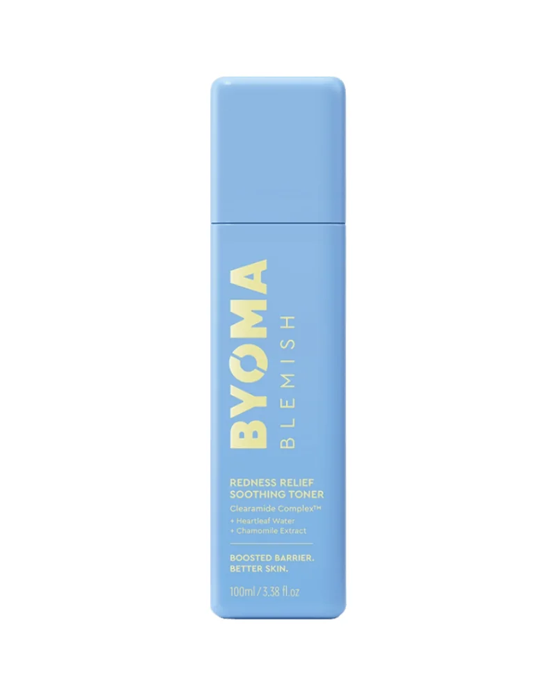 Frasco de Blemish Soothing Toner sobre fondo blanco