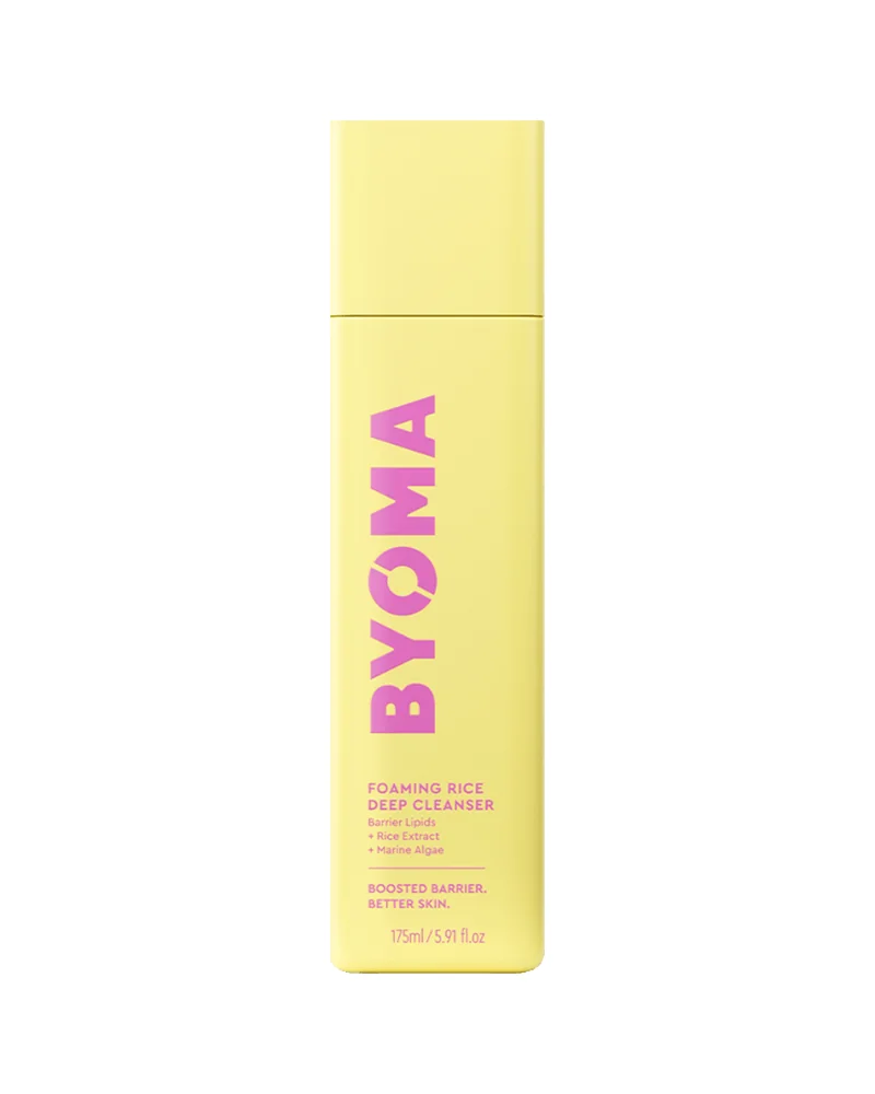 Frasco de Foaming Rice Deep Cleanser sobre fondo blanco