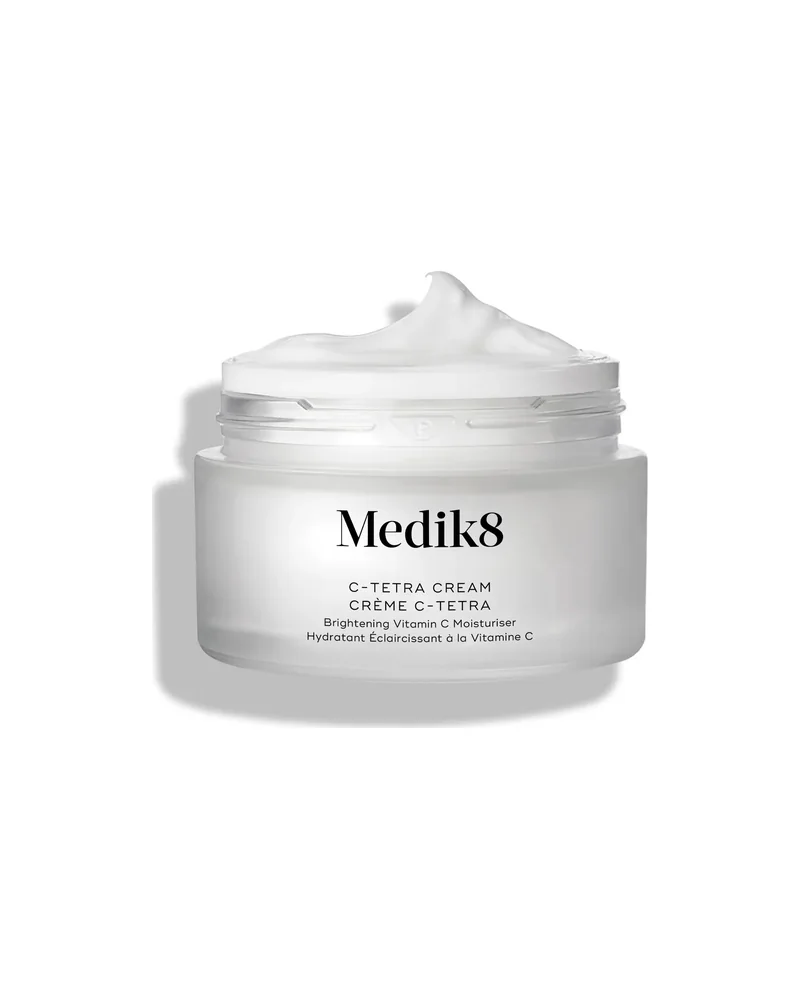 Tarro de C-Tetra Cream sin tapa sobre fondo blanco