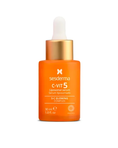 Envase de C-Vit 5 Liposomal Serum sobre fondo blanco