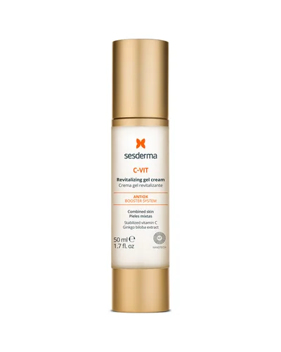 Envase de C-Vit Crema gel sobre fondo blanco