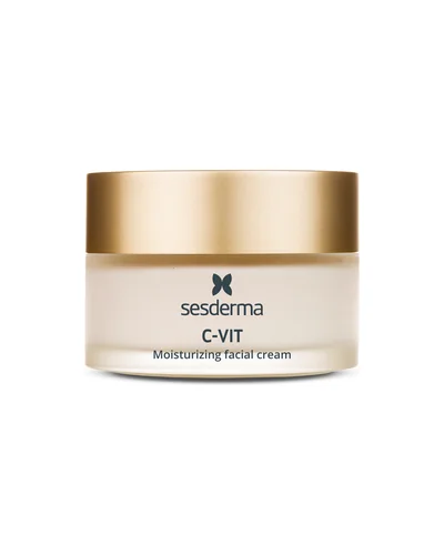 Envase de C-Vit Crema hidratante sobre fondo blanco