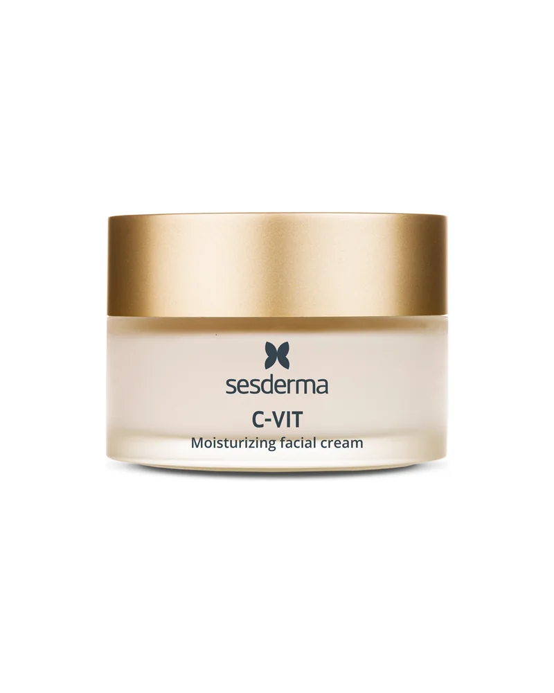 Envase de C-Vit Crema hidratante sobre fondo blanco
