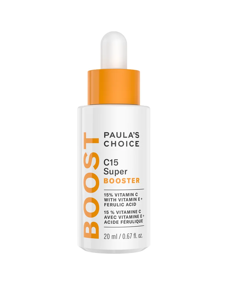 Envase de C15 Super Booster sobre fondo blanco