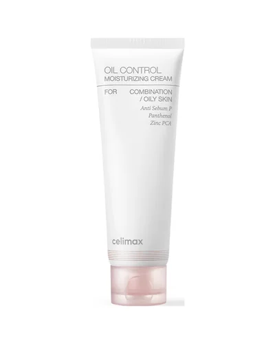 Envase de Oil Control Moisturizing Cream sobre fondo blanco