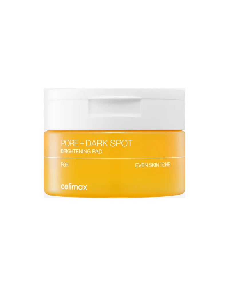 Envase de Pore+Dark Spot Brightening Pad sobre fondo blanco