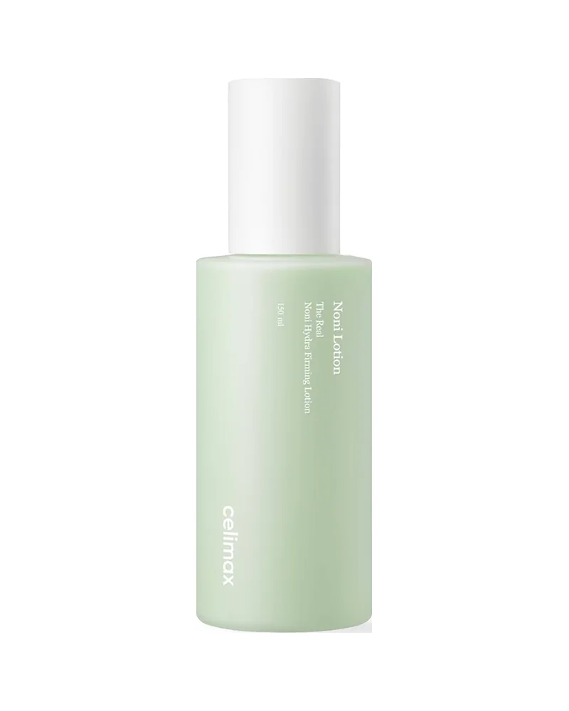 Envase de The Real Noni Hydra Firming Lotion sobre fondo blanco