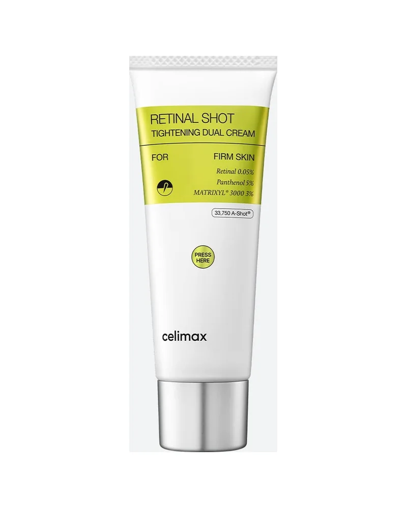 Envase de The Vita-A Retinal Shot Tightening Dual Cream sobre fondo blanco