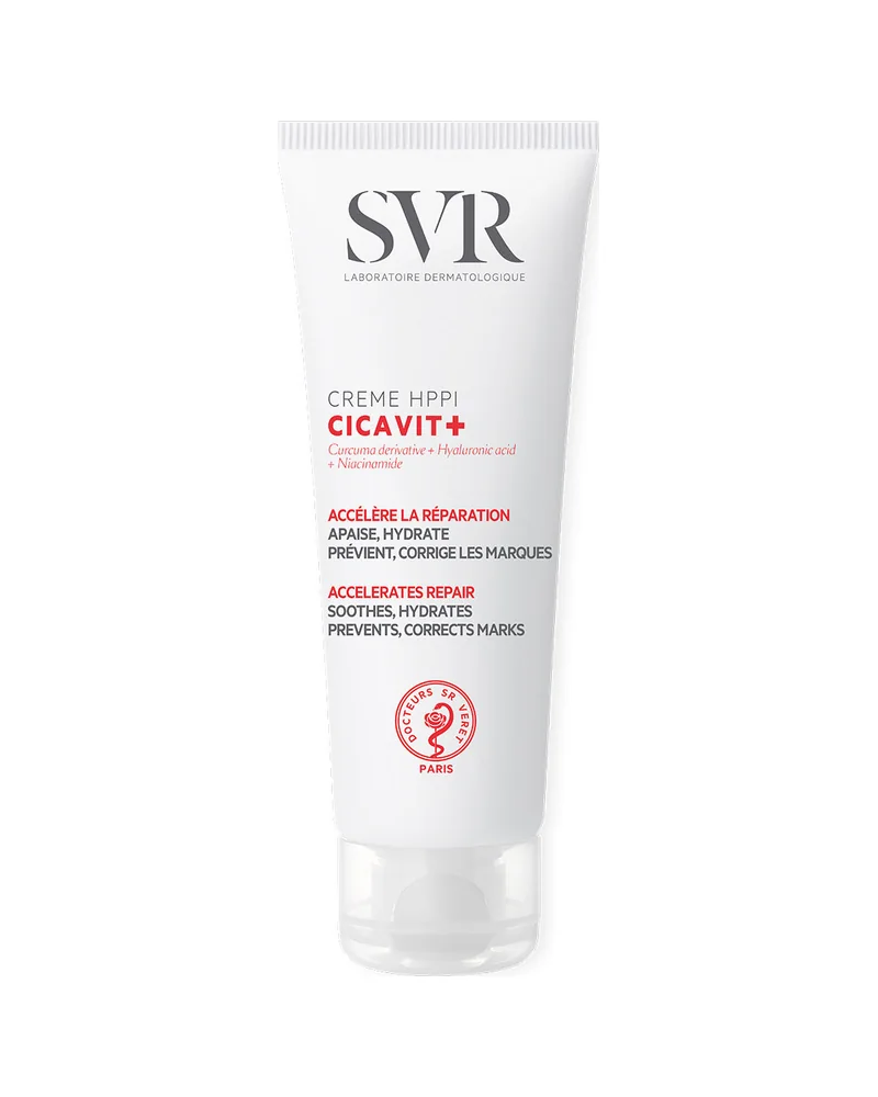 Envase de Cicavit+ Crème HPPI sobre fondo blanco
