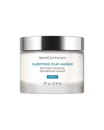 Envase de Clarifying Clay Masque sobre fondo blanco